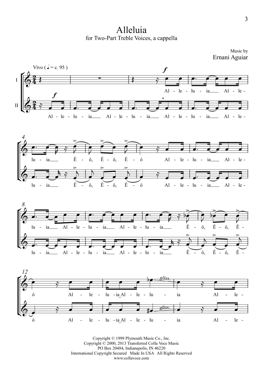 Alleluia SA scores gallery preview page 1