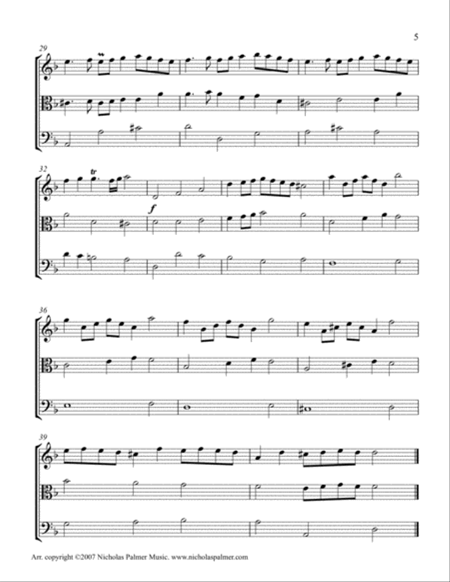 Baroque Wedding collection for String trio - volume 1 String Trio scores gallery preview page 5