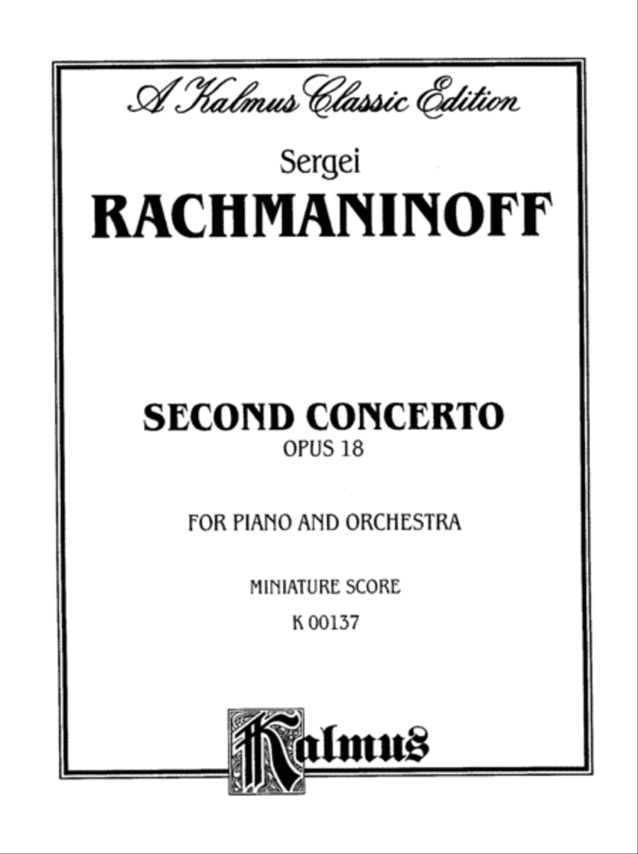 Piano Concerto No. 2, Op. 18 Full Orchestra scores gallery preview page 2