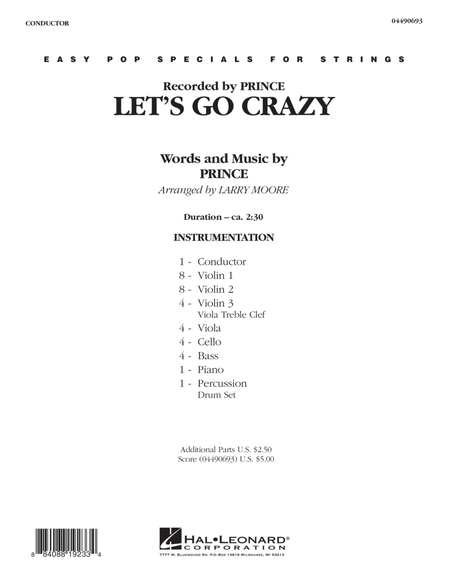 Let's Go Crazy - Full Score
