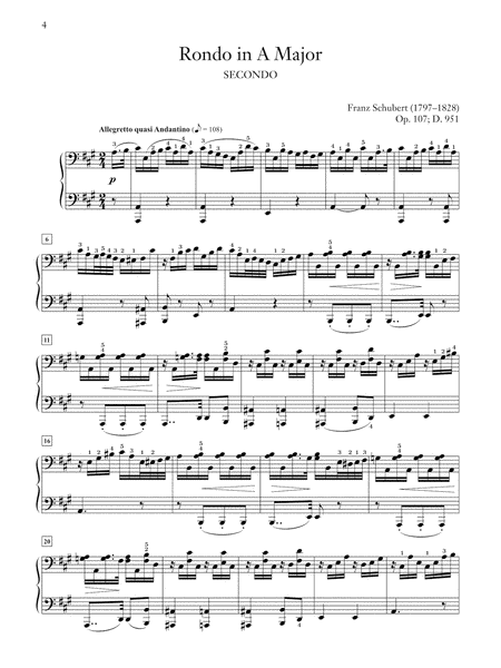 Schubert -- Rondo in A Major, Op. 107, D. 951