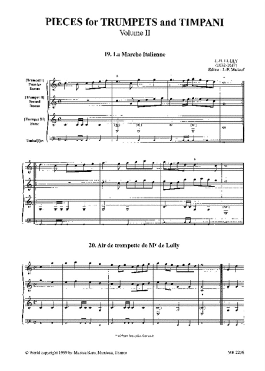 Pieces for 1–3 Trumpets and Kettledrums Trumpet Solo scores gallery preview page 2