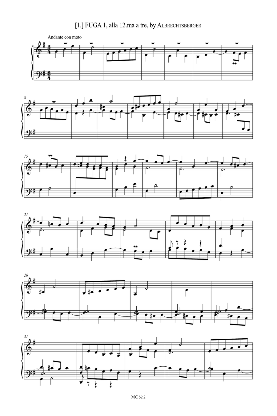 Clementi’s Selection of Practical Harmony WO 7 for Organ or Piano - Vol. 2 Organ scores gallery preview page 2
