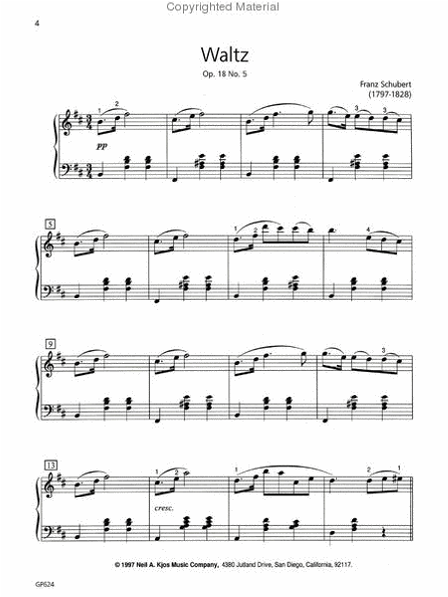Piano Repertoire: Romantic & 20th Century, Level 4 Piano Method scores gallery preview page 3