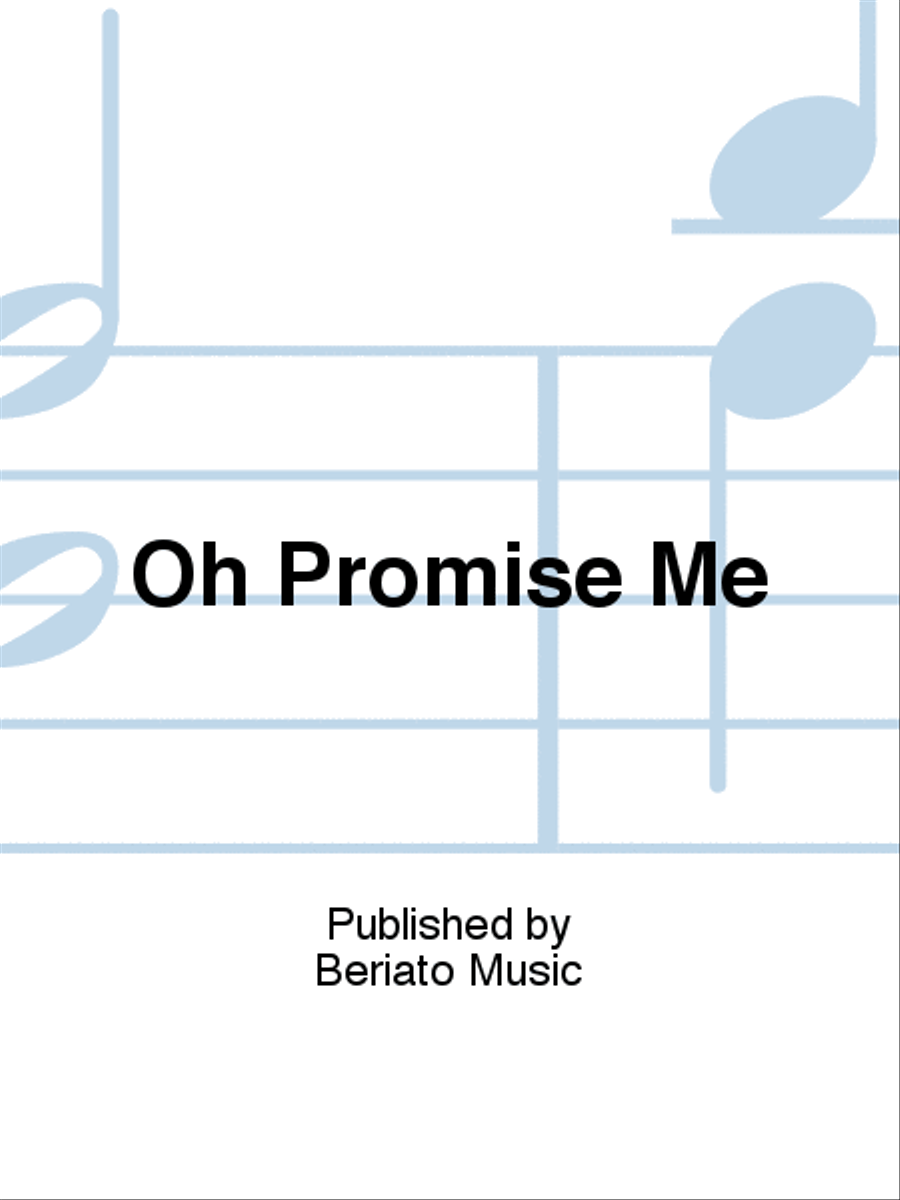 Oh Promise Me Oh Promise Me Piano, Vocal, Guitar scores gallery preview page 1