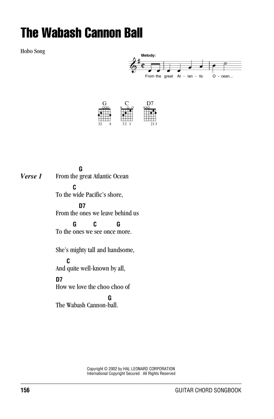 Wabash Cannonball Acoustic Guitar scores gallery preview page 1