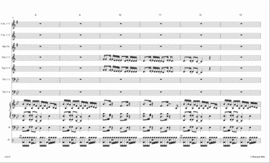 A Thousand Miles Jazz Ensemble scores gallery preview page 3