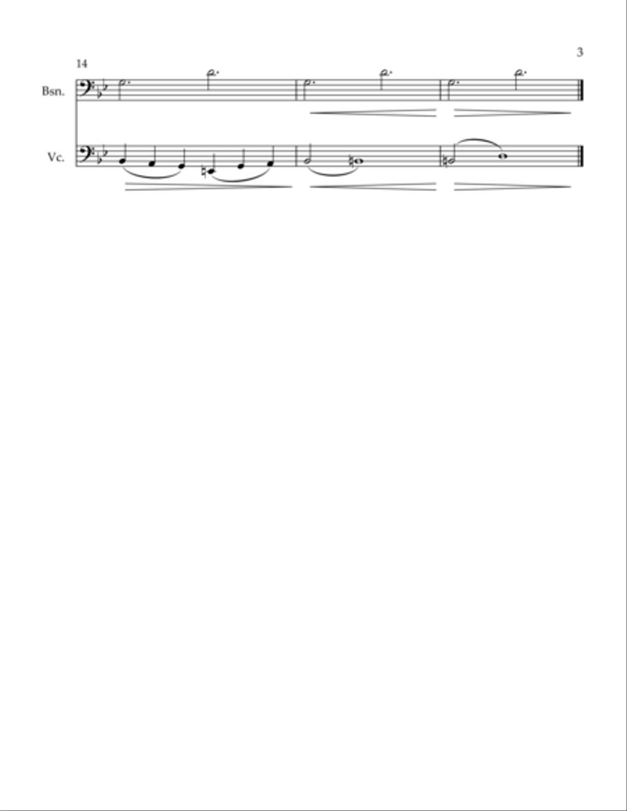 The Fallen Soldier The Fallen Soldier Bassoon scores gallery preview page 3