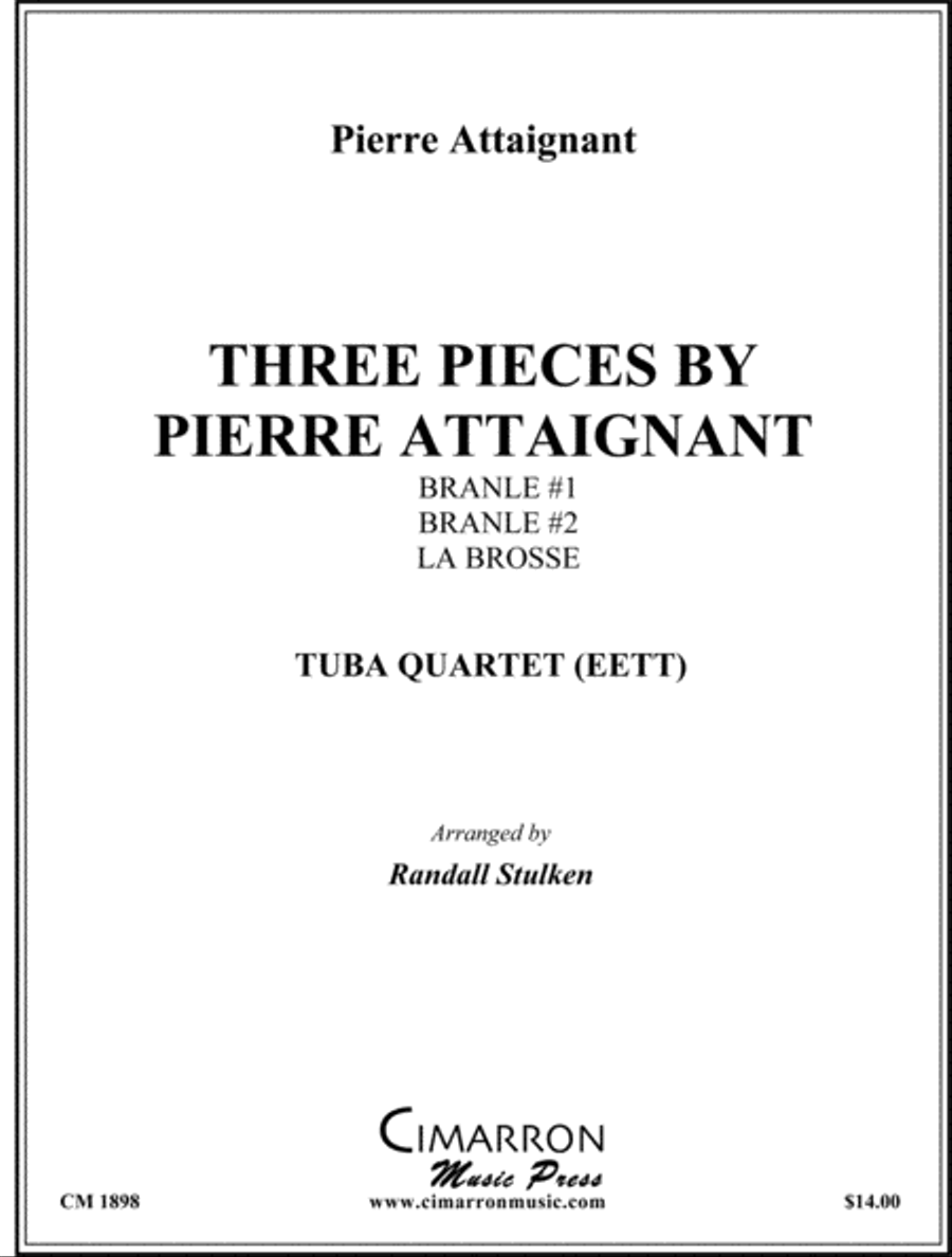Three Pieces by Pierre Attaignant EETT scores gallery preview page 1