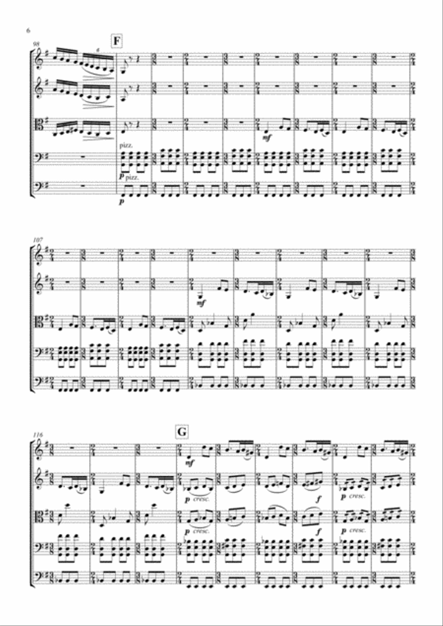 Welsh Folk Song Suite for string orchestra String Orchestra scores gallery preview page 6