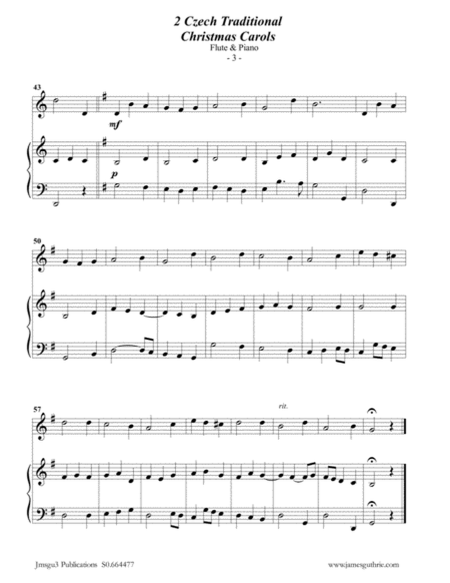 2 Traditional Czech Christmas Carols for Flute & Piano image number null