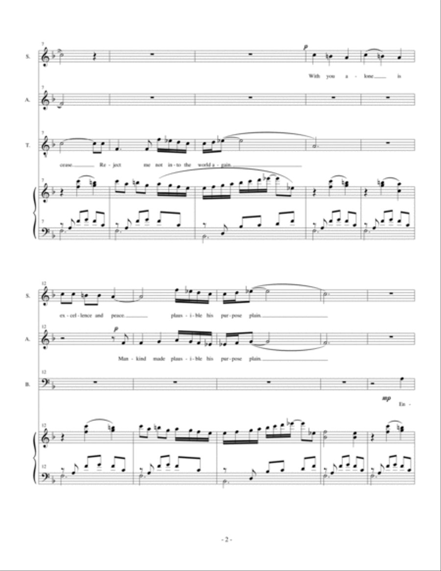 On Hearing a Symphony of Beethoven 4-Part scores gallery preview page 2