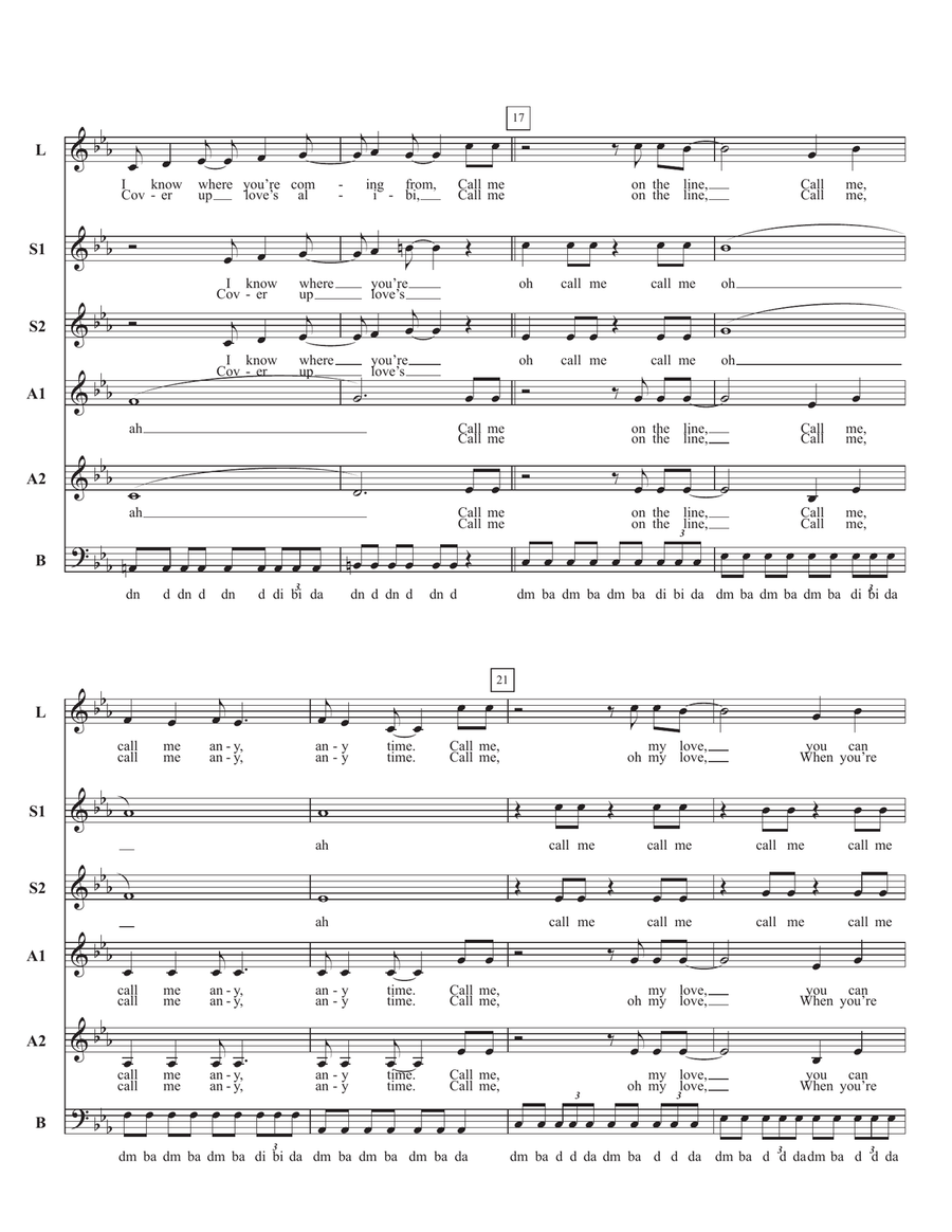 Call Me Divisi scores gallery preview page 3
