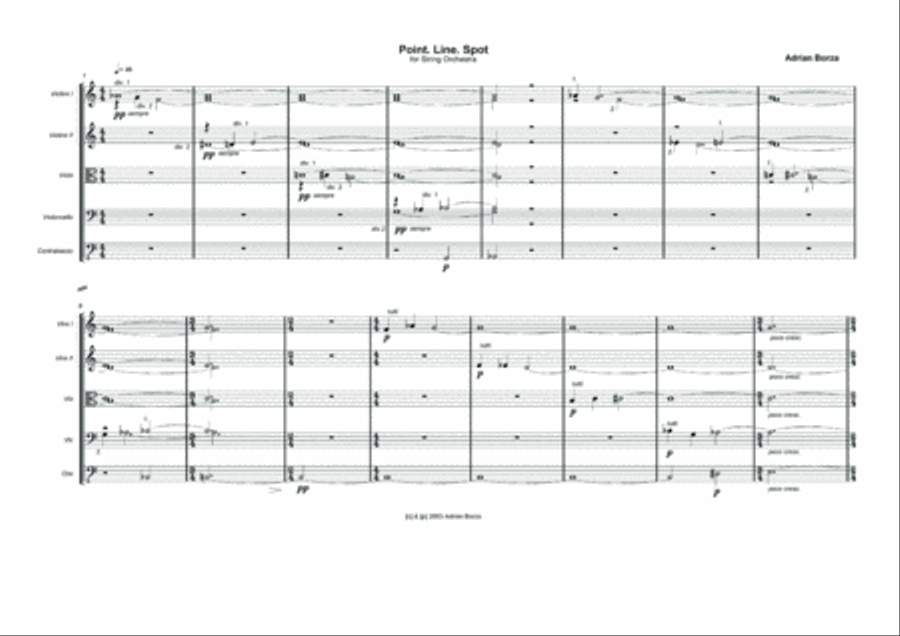 Point Line Spot (for String Orchestra) String Orchestra scores gallery preview page 4