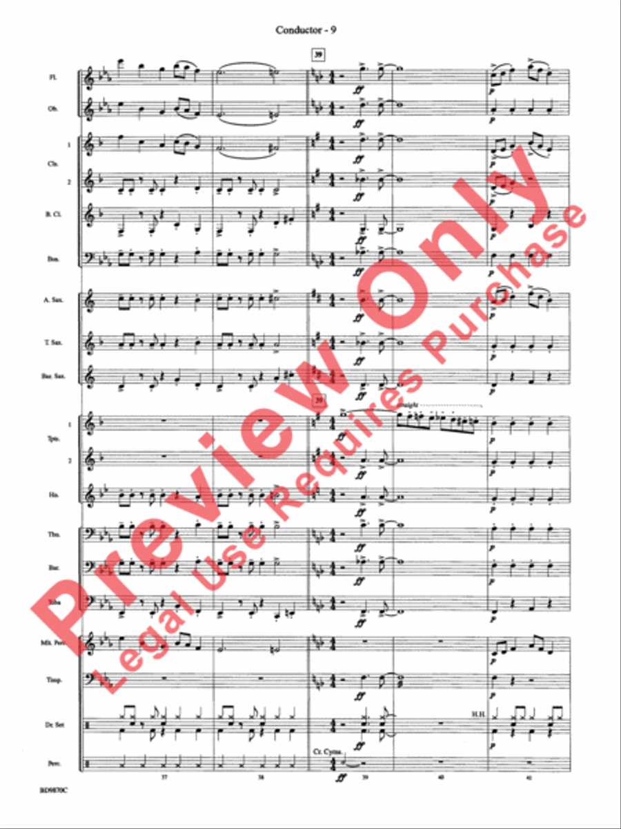 Christmas a la Big Band Christmas a la Big Band Concert Band scores gallery preview page 12