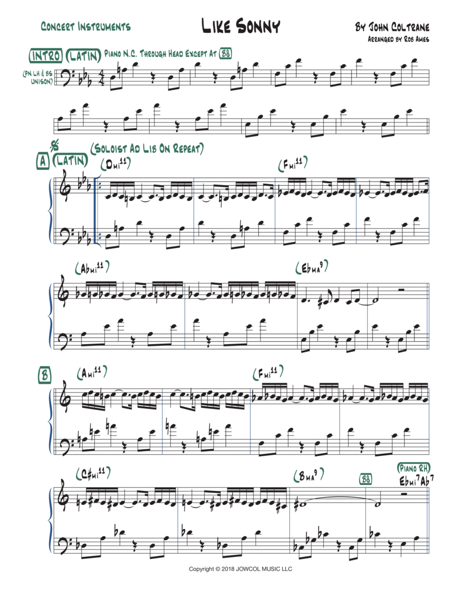 Like Sonny Voice scores gallery preview page 1