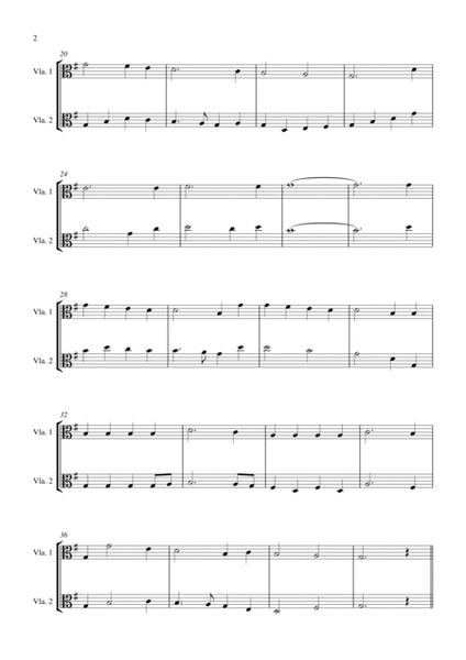 Joy to the World (for viola duet, suitable for grades 1-5) image number null