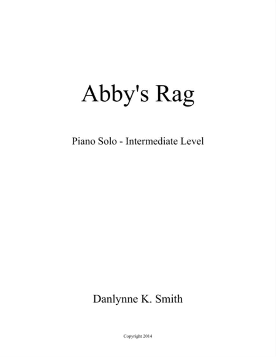 Abby's Rag Abby's Rag Piano Solo scores gallery preview page 1