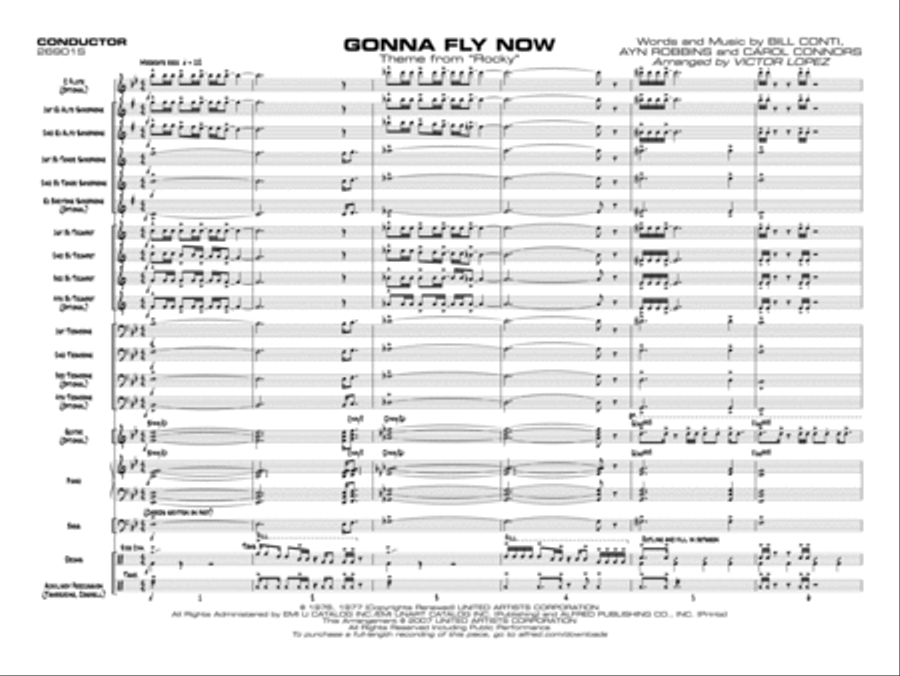 Gonna Fly Now Gonna Fly Now Jazz Ensemble scores gallery preview page 16