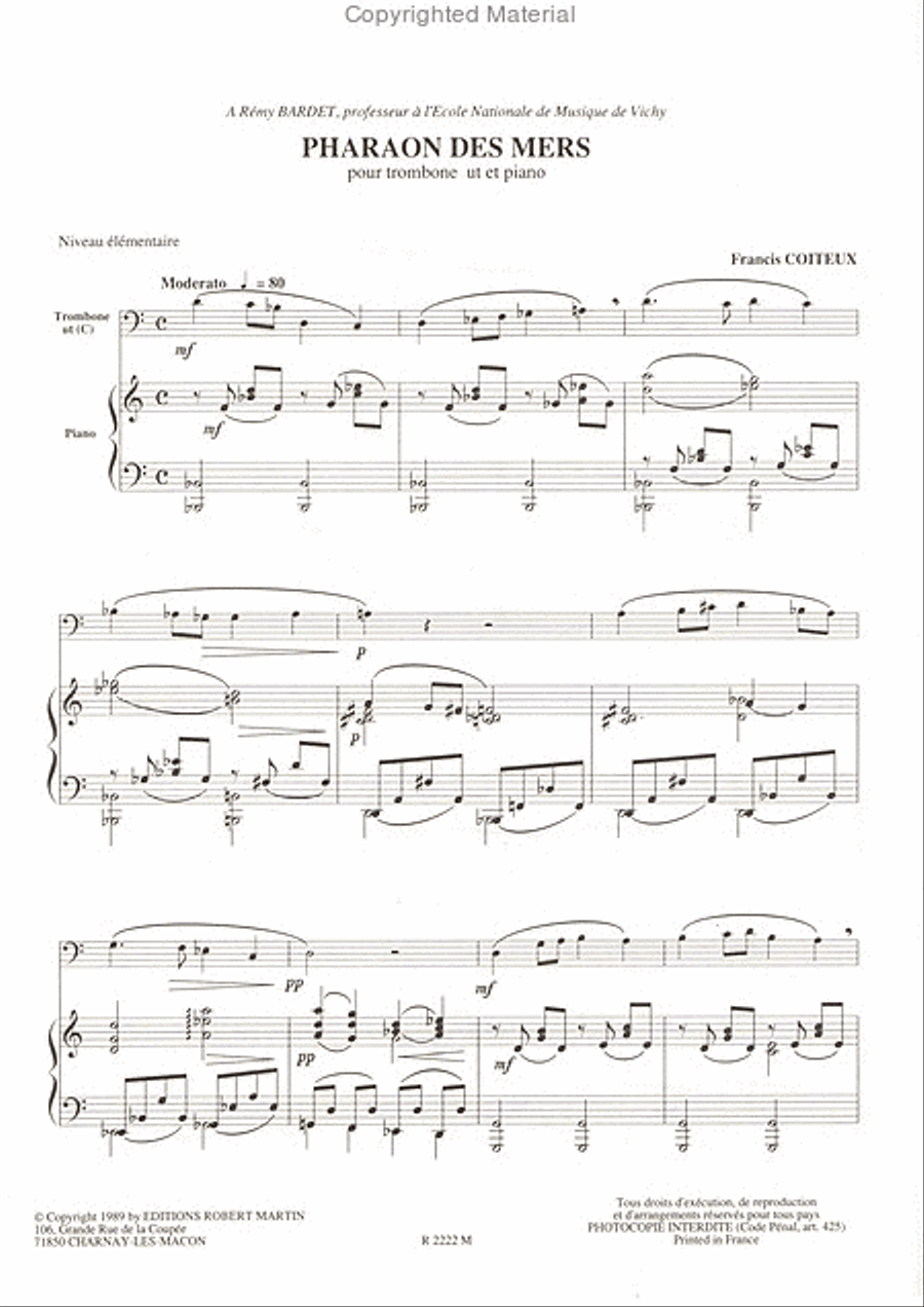 Le Pharaon des mers Le Pharaon des mers Piano Accompaniment scores gallery preview page 2
