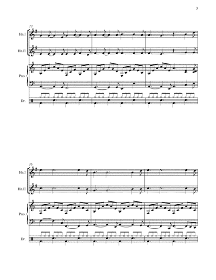 Hallelujah Brass Duet scores gallery preview page 6
