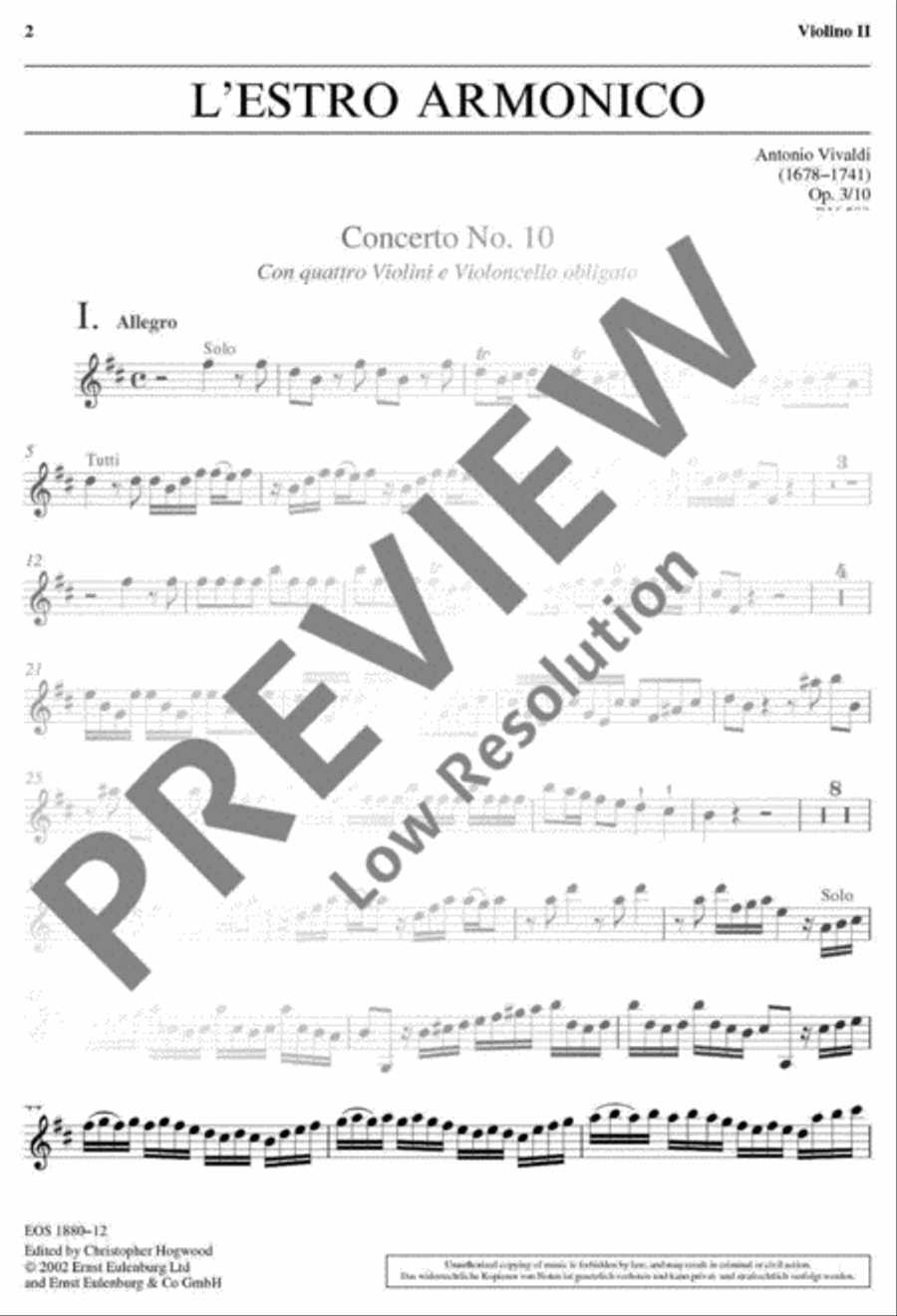 L'Estro Armonico Part scores gallery preview page 2