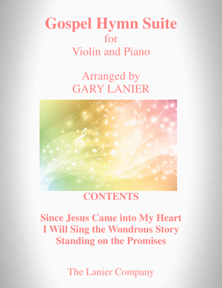 Book cover for GOSPEL HYMN SUITE (For Violin & Piano with Score & Violin Part)
