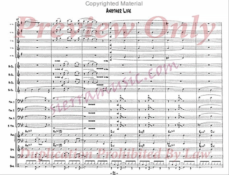 Another Life Big Band scores gallery preview page 22