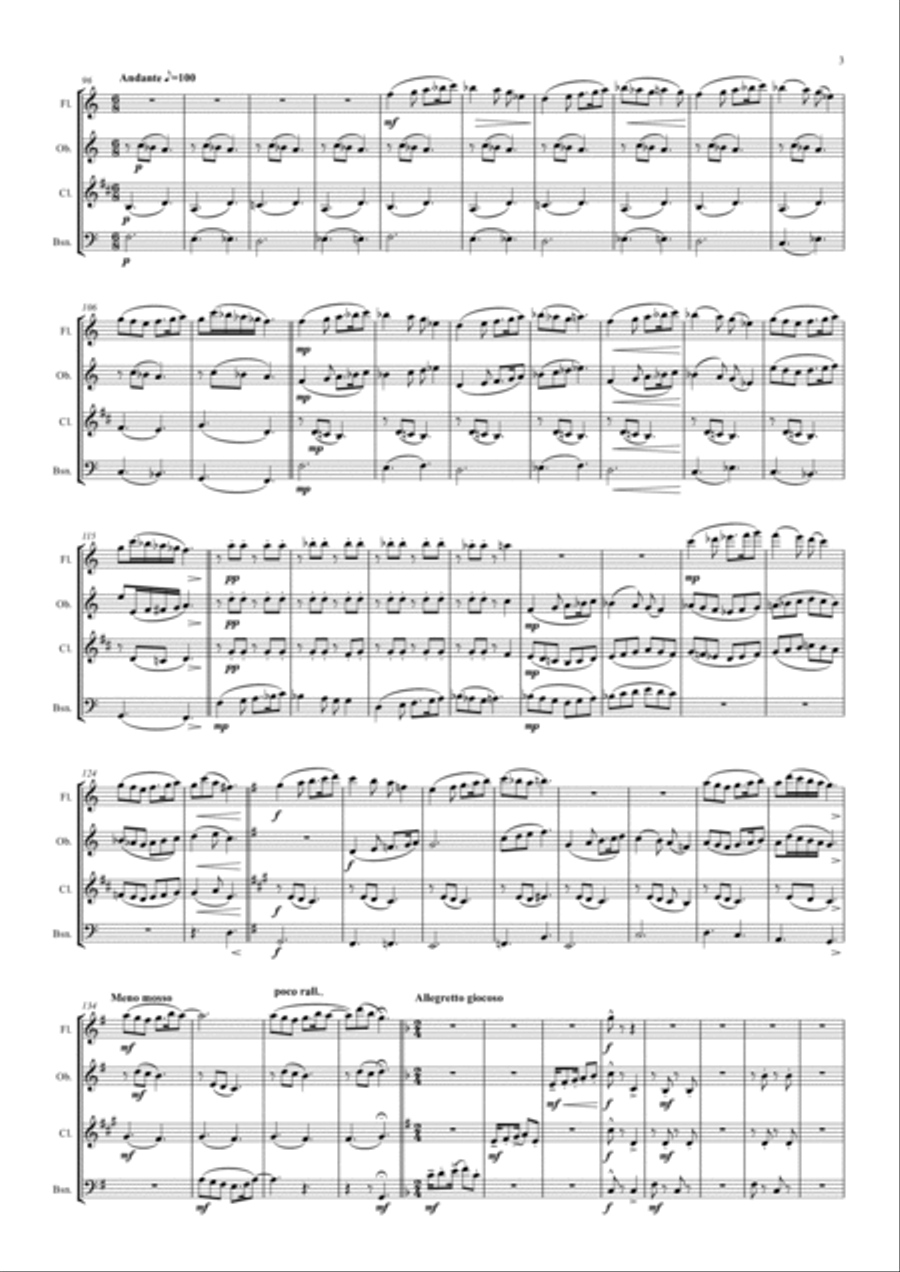 A Hampshire Portrait Woodwind Quartet scores gallery preview page 3