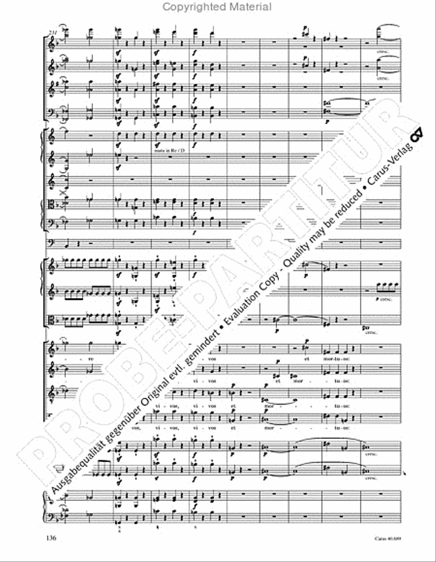 Missa solemnis Missa solemnis 4-Part scores gallery preview page 152