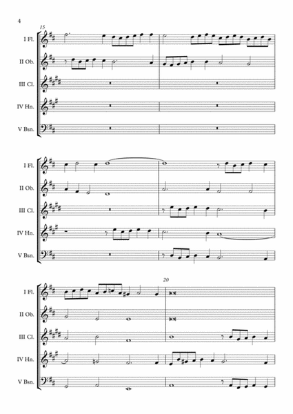 Canzon III a 4 Ch.188 (Giovanni Gabrieli) Wind Quintet arr. Adrian Wagner image number null