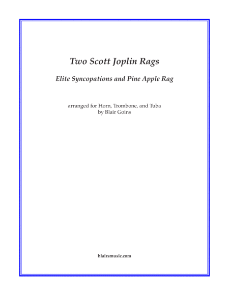Elite Syncopations and Pine Apple Rag image number null