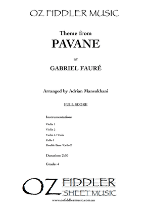 Book cover for Theme from Pavane, by Gabriel Faure
