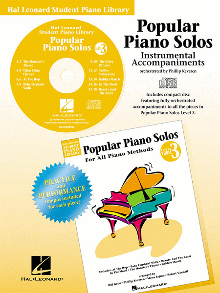Popular Piano Solos - Level 3 - CD