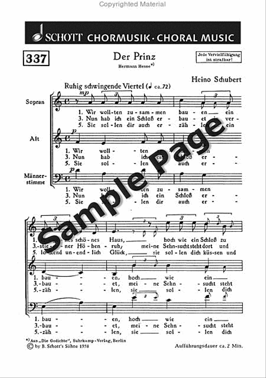 Schubert H Prinz 3-Part scores gallery preview page 2