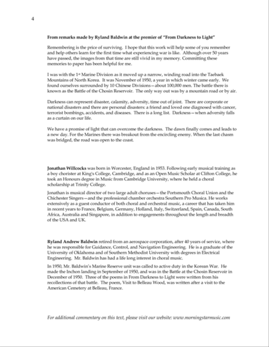 From Darkness to Light 4-Part scores gallery preview page 5