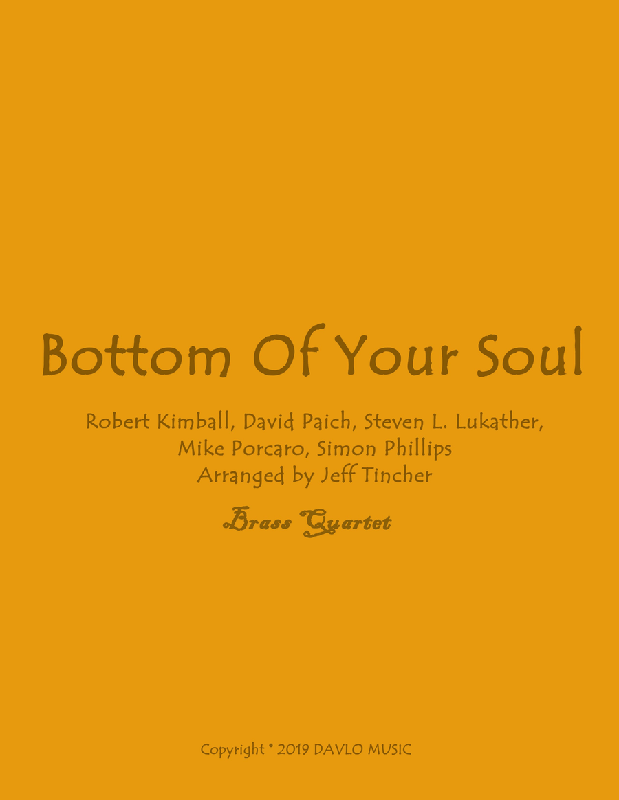 Bottom Of Your Soul Brass Ensemble scores gallery preview page 1