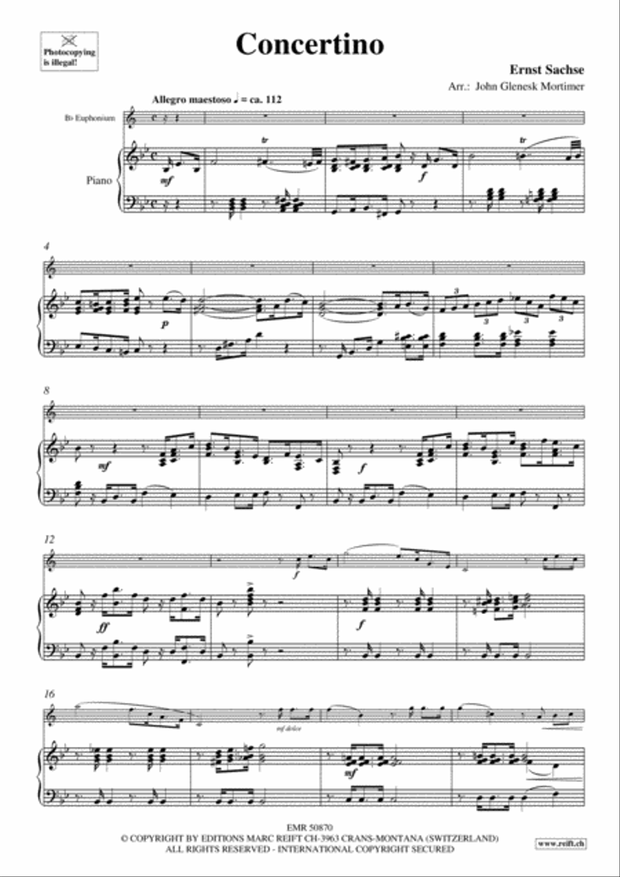 Concertino Euphonium scores gallery preview page 4