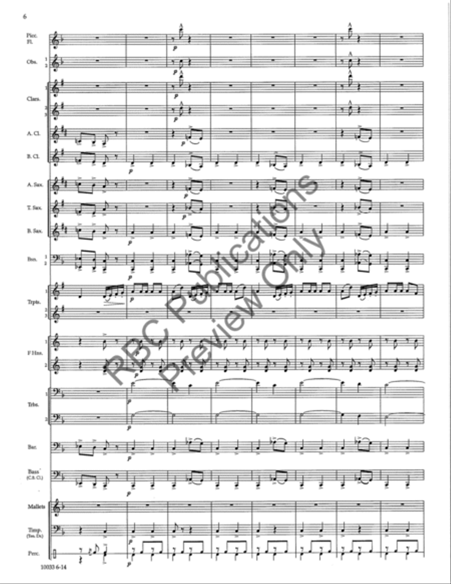 Chateau Le Bombadier (Score) Concert Band scores gallery preview page 9