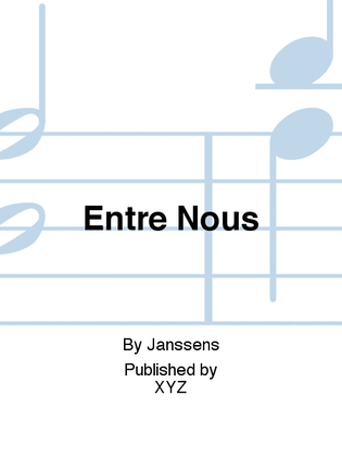 Book cover for Entre Nous