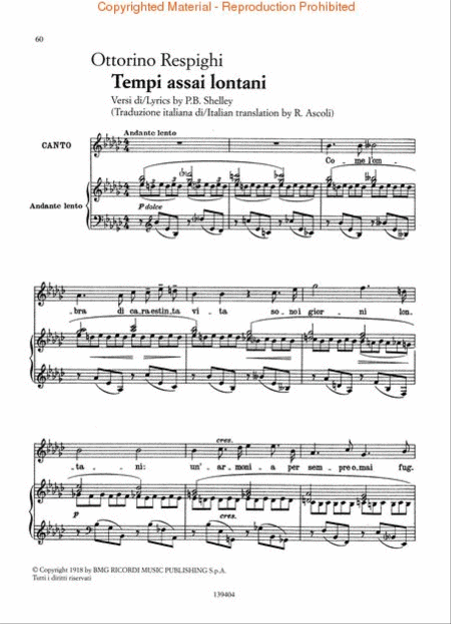 Italian Art Songs of the 20th Century High Voice scores gallery preview page 4