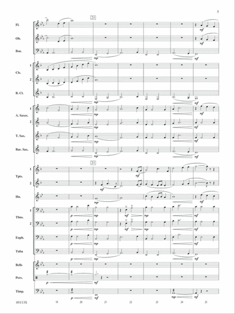 South Shore Soliloquy: Score Concert Band scores gallery preview page 5