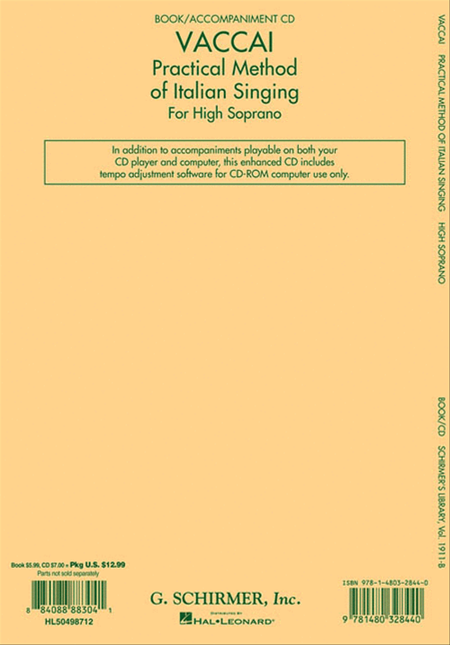 Vaccai: Practical Method of Italian Singing Voice Solo scores gallery preview page 2