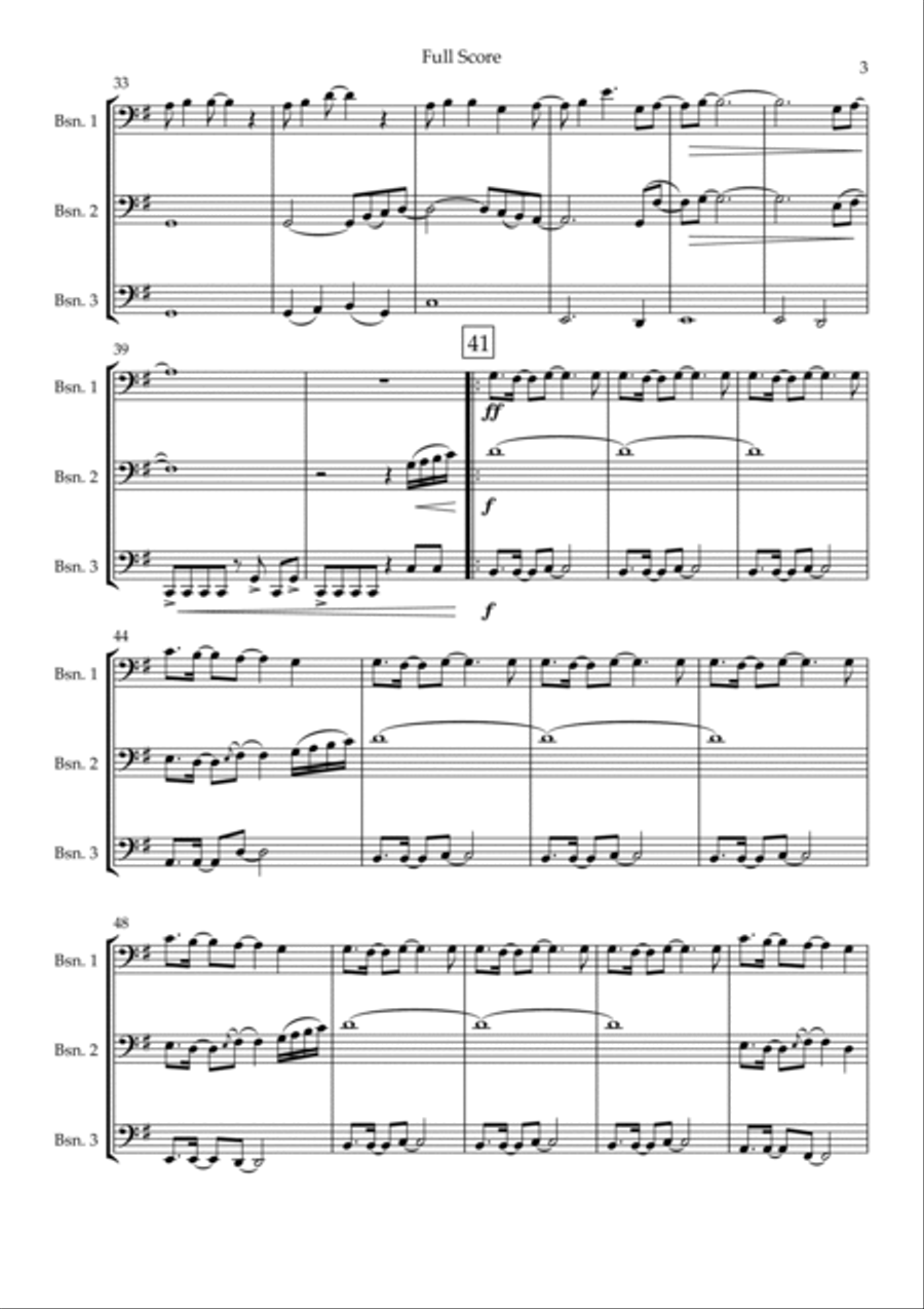 Without You Woodwind Trio scores gallery preview page 3