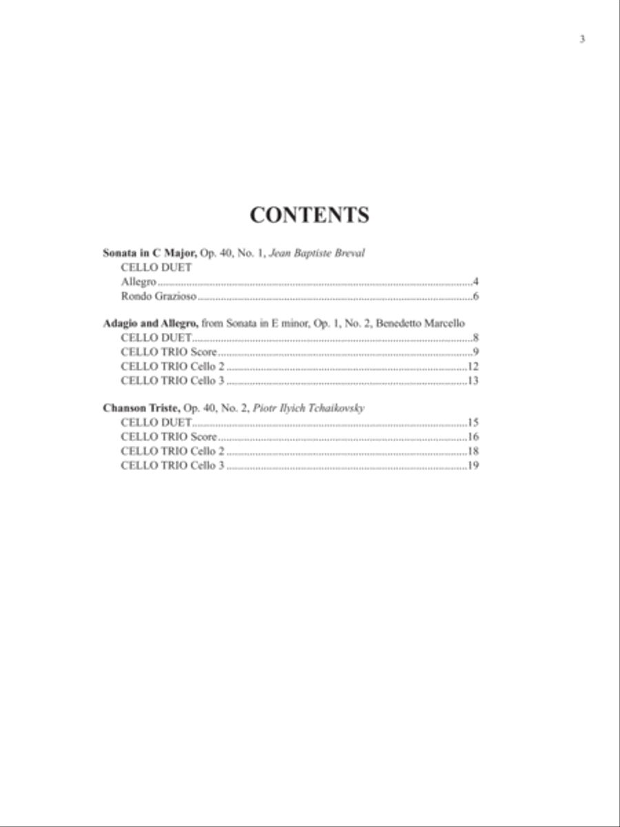 Ensembles for Cello, Volume 4 Cello scores gallery preview page 3