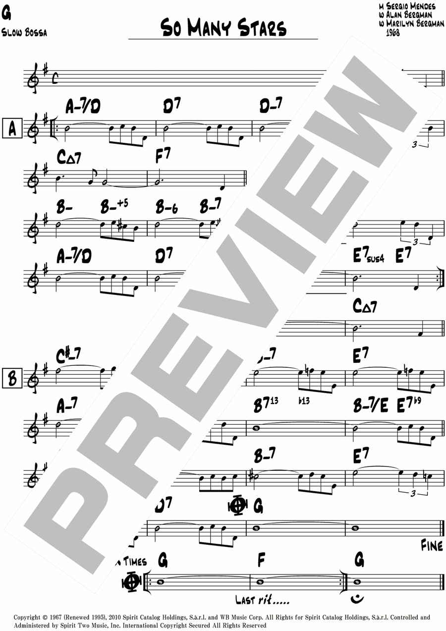 So Many Stars Piano scores gallery preview page 6