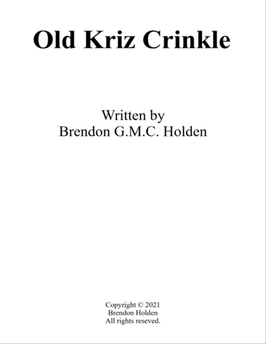 Old Kriz Crinkle Voice scores gallery preview page 2