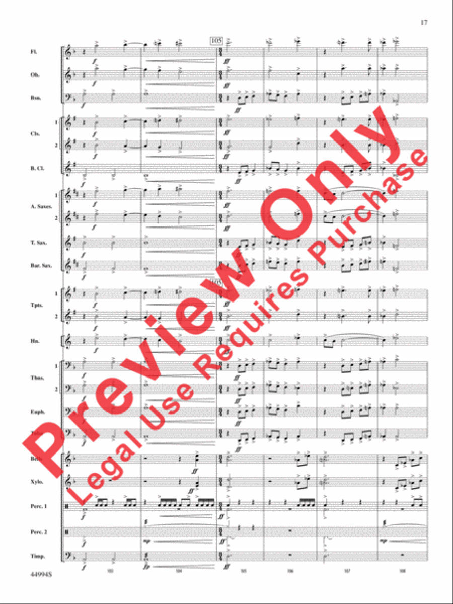 In tantum lux Concert Band scores gallery preview page 37