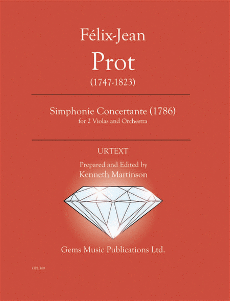 Simphonie Concertante (1786) for 2 Violas and Orchestra Orchestra scores gallery preview page 1