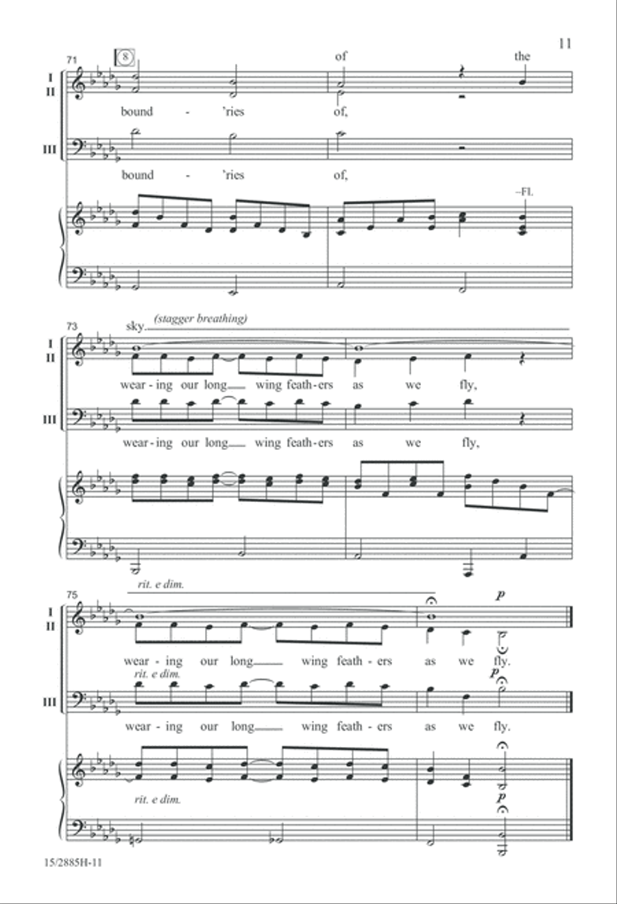 We Circle Around Mixed Choir scores gallery preview page 11